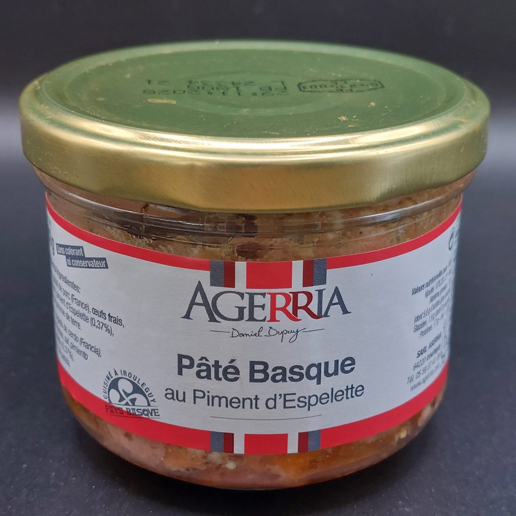 Pâté basque au piment d’Espelette Agerria aux notes épicées et authentiques.