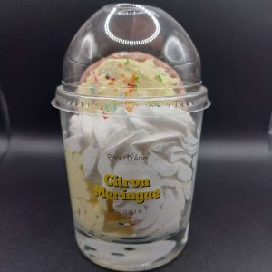 GRANDE BOUGIE GOURMANDE PARFUMÉ " CITRON MERINGUÉ " DE PEAU D'ANE