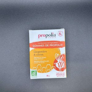 GOMME DE PROPOLIS AROMATISÉ GINGEMBRE & CITRON