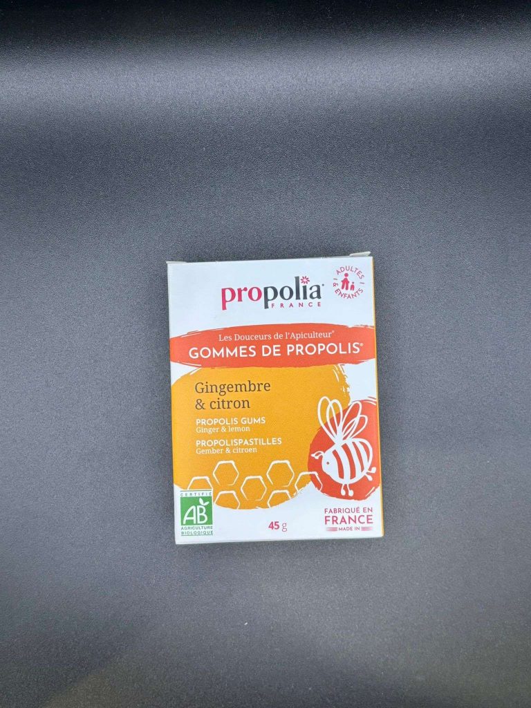 GOMME DE PROPOLIS AROMATISÉ GINGEMBRE & CITRON