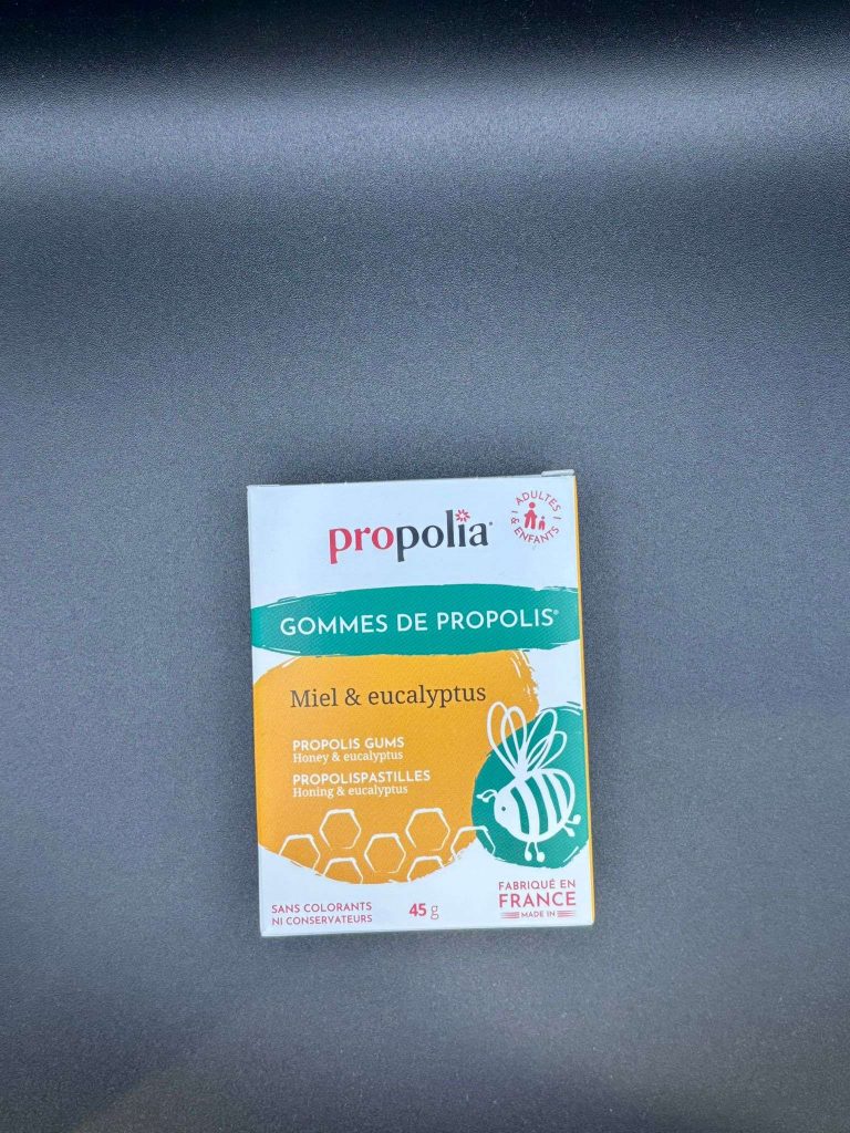 GOMME DE PROPOLIS AROMATISÉ AU MIEL & EUCHALYPTUS