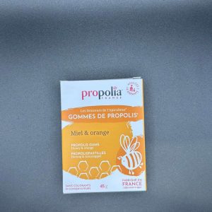 GOMME DE PROPOLIS AROMATISÉ AU MIEL & A L'ORANGE