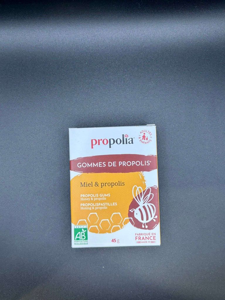 GOMME DE PROPOLIS AROMATISÉ AU MIEL & A LA PROPOLIS