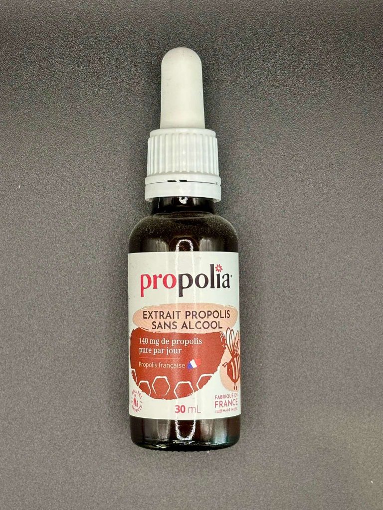 Extrait de propolis sans alcool Propolia, solution naturelle pour soutenir les défenses et le bien-être.