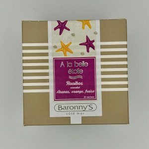 ROOIBOS " A LA BELLE ÉTOILE" AROMATISÉ ANANAS ORANGE ET FRAISE BARONNY'S COTÉ MER