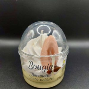 BOUGIE GOURMANDE PARFUMÉ "BARQUETTE CHOCO-NOISETTE" DE PEAU D'ANE