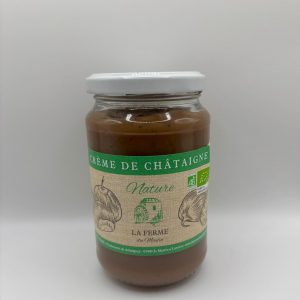 Crème de châtaignes nature de la marque La Ferme du Moulin.