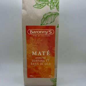 MATÉ EN VRAC AROMATISÉ GUARANA & BAIE DE GOJI BARONNY'S