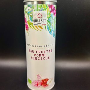 PREPARATION POUR EAUX FRUITÉES BIO POMME-HIBISCUS