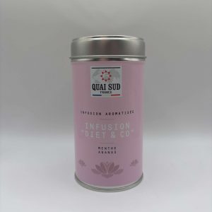 INFUSION EN VRAC "DIET & CO " AROMATISÉ MENTHE ANANAS QUAI SUD