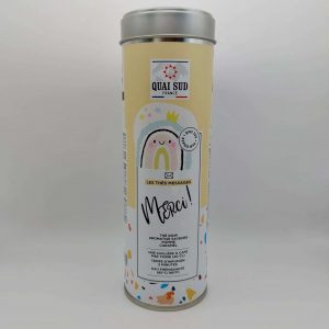 LES THÉS MESSAGES EN VRAC" MERCI" THÉ NOIR AROMATISÉ SAVEUR POMME CARAMEL  QUAI SUD