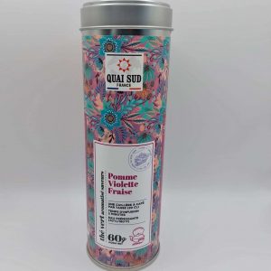 THÉ VERT EN VRAC AROMATISÉ SAVEUR POMME VIOLETTE & FRAISE QUAI SUD