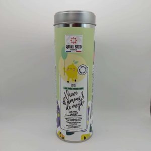 LES THÉS MESSAGES EN VRAC " VIVRE D'AMOUR & DE MOJITO " THÉ VERT AROMATISÉ MENTRE SAVEUR CITRON VERT QUAI SUD