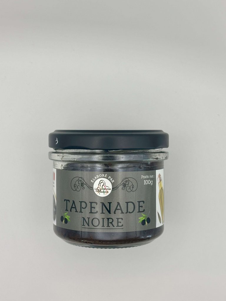 Tapenade à l’olive noire, préparation savoureuse aux notes méditerranéennes.