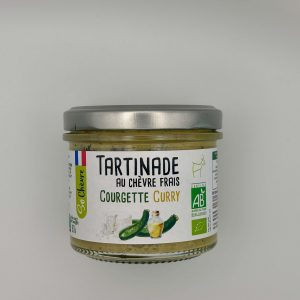 TARTINADE AU CHEVRE FRAIS COURGETTE ET CURRY DE SO CHEVRE