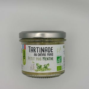 TARTINADE AU CHEVRE FRAIS PETIT POIS MENTHE DE SO CHEVRE