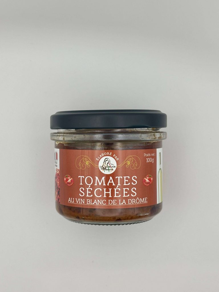 Tomates séchées au vin blanc de la Drôme La Cuisine de Manon aux saveurs ensoleillées.