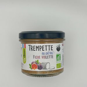 TREMPETTE AU CHEVRE A LA FIGUE ET VIOLETTE DE SO CHEVRE