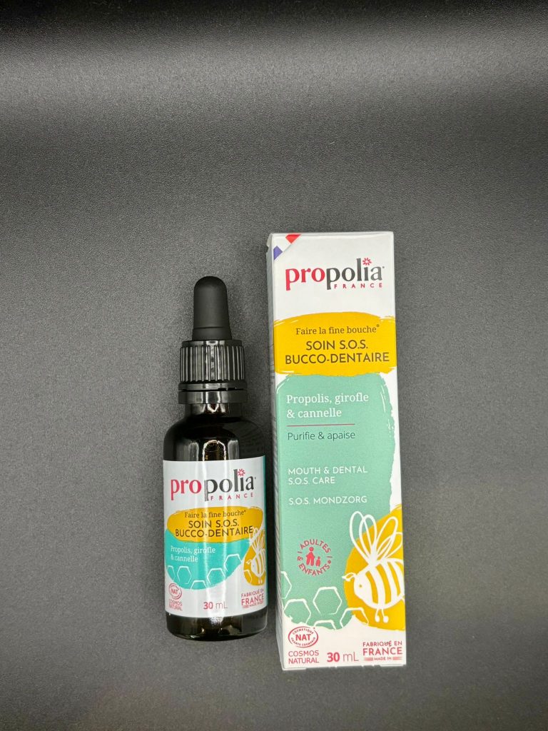 Soin bucco-dentaire Propolia propolis pour gencives sensibles et hygiène buccale