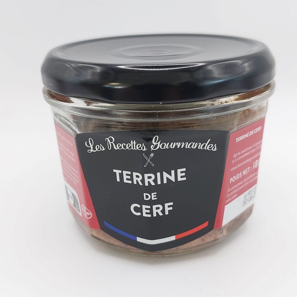 Terrine de cerf de la marque Les Recettes Gourmandes.