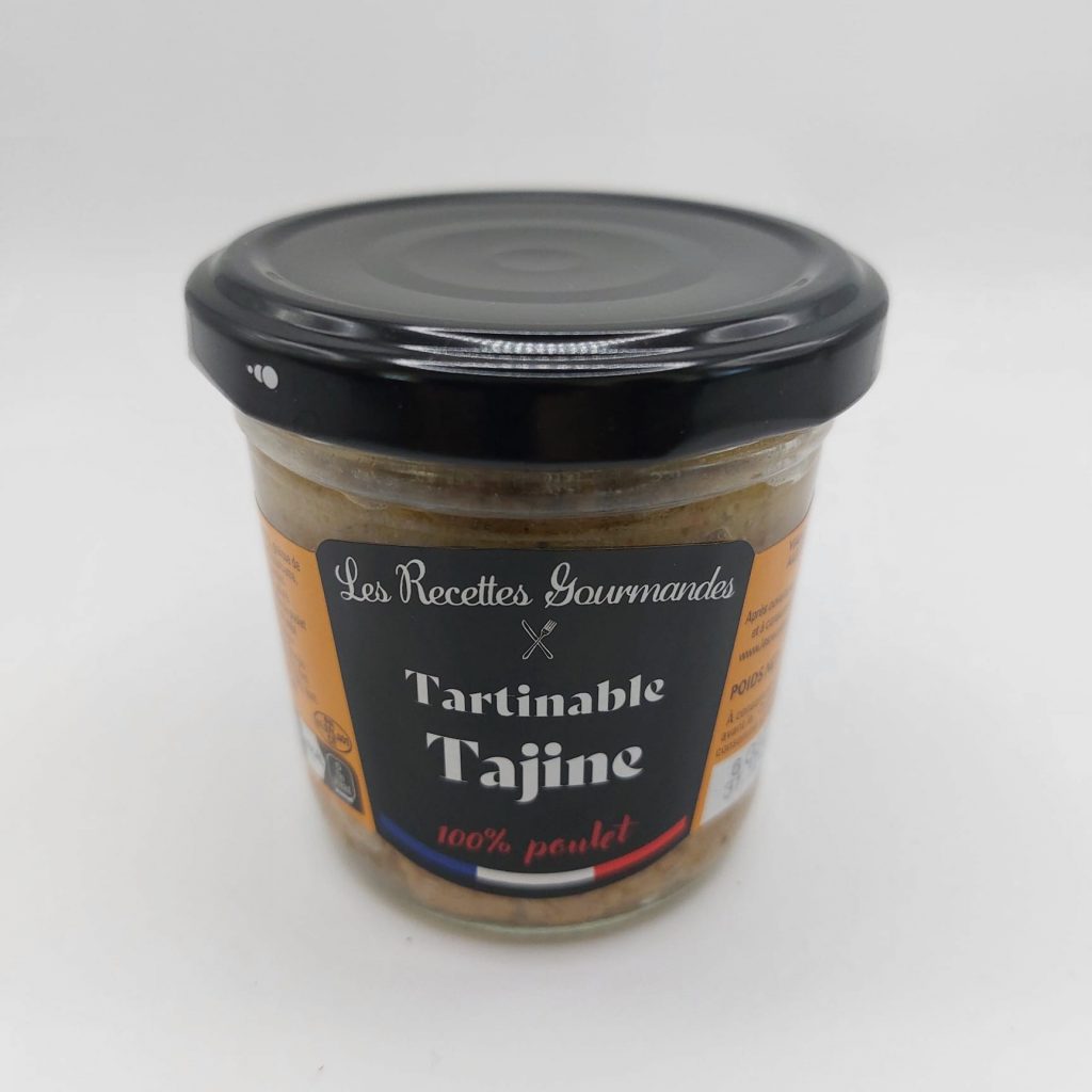 Tartinable Tajine aux épices orientales de la marque Les Recettes Gourmandes.