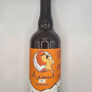 Bouteille de bière Azimut IPA Hoppy Evolution de Bivouak, bière artisanale houblonnée
