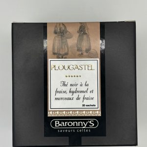 THÉ NOIR A LA FRAISE, HYDROMEL ET MORCEAU DE FRAISE