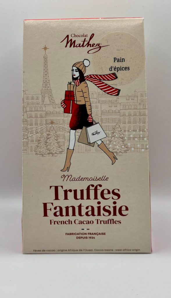 Truffes fantaisie au chocolat aromatisées au pain d’épices de la marque Chocolat Mathez.