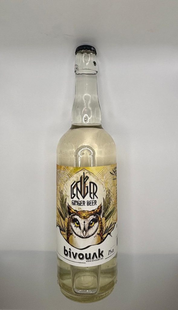 Ginger Beer au gingembre pétillante de la marque Bivouak.