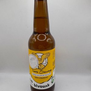Bière blonde Terre Sauvage 33 cL de la marque Bivouak.