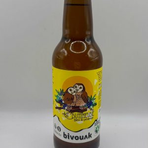 Bière du printemps La Butineuse 33 cl de la marque Bivouak.