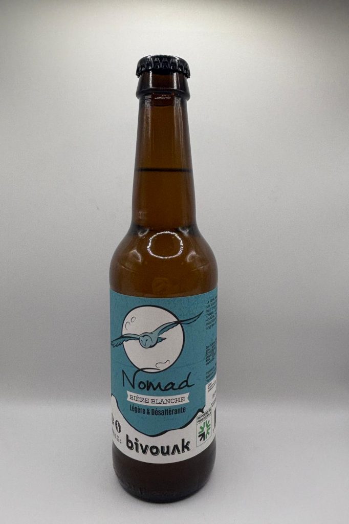Bière blanche Nomad de la marque Bivouak.