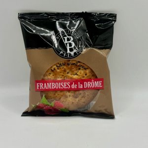 Sablé fourré à la framboise de la Drôme.