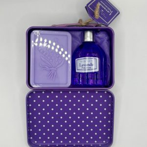 Valisette avec savon et eau de toilette Lavande précieuse.