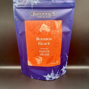 Rooibos glacé papaye pêche Barronny’s, une infusion fruitée et exotique.